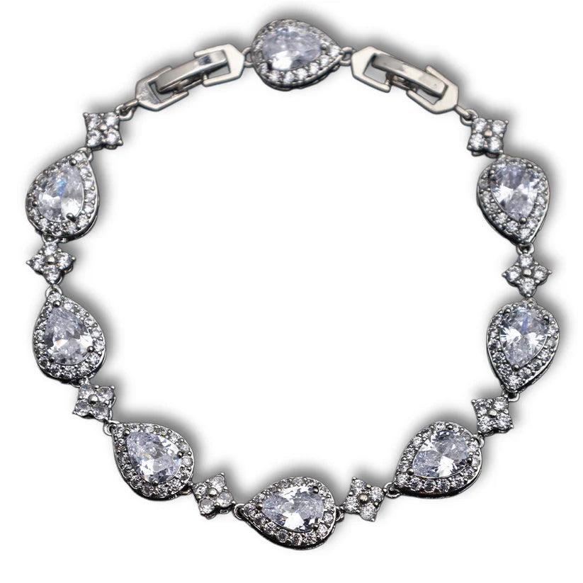 Star Tear Drop Bracelet - Silver