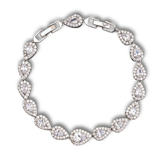 Tear Drop Bracelet - Silver