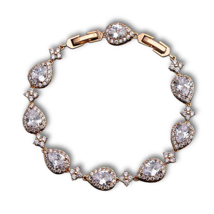 Star Tear Drop Bracelet - Rose Gold