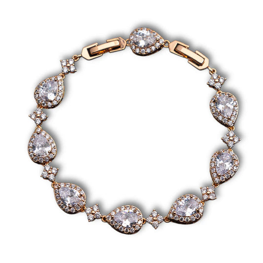 Star Tear Drop Bracelet - Rose Gold